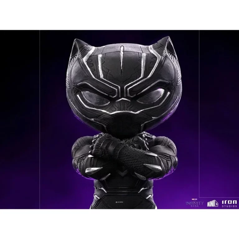 07. Iron Studios MiniCo The Infinity Saga Black Panther Figura, 15cm