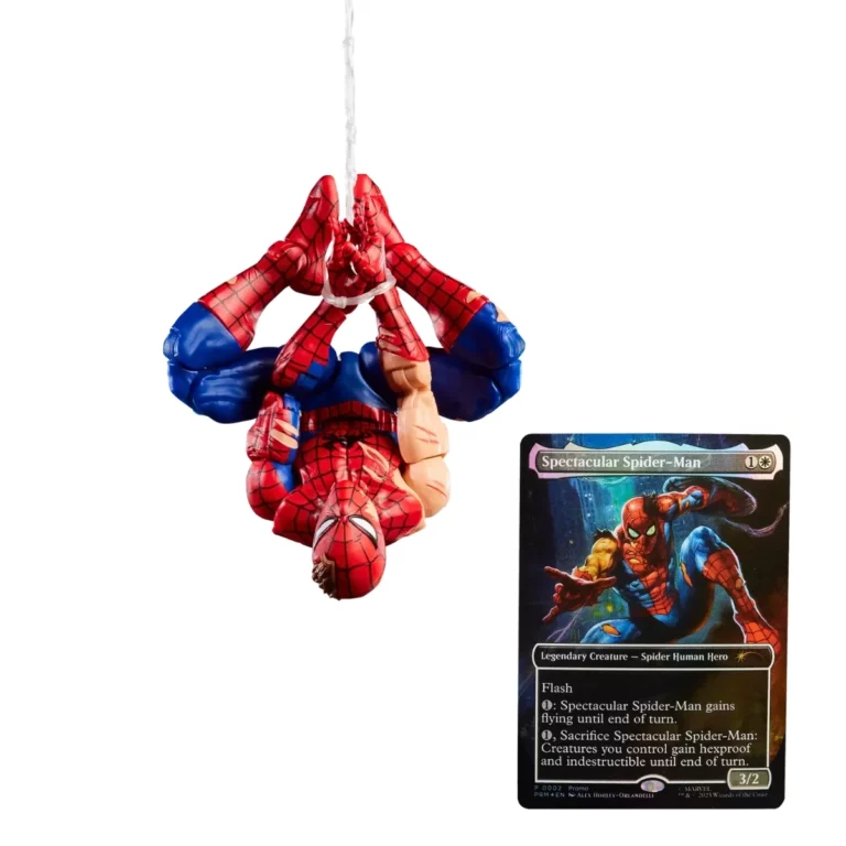 07. Marvel Legends Series MTG Battle Damaged Spider Man Figura, 15cm