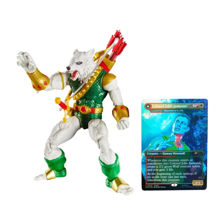 07. Marvel Legends Series MTG Man Wolf Figura, 15cm