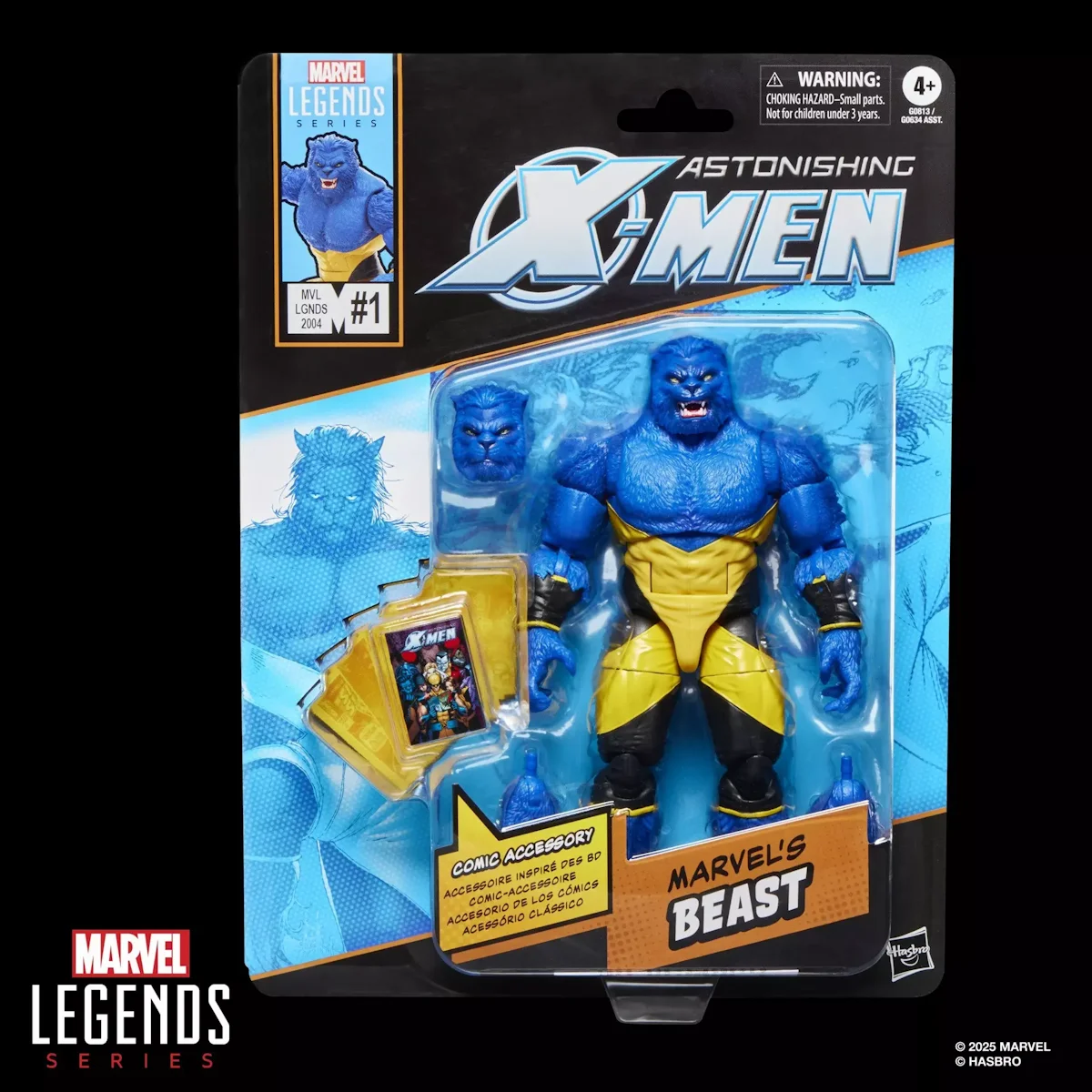 07. Marvel Legends Series X Men Marvel's Beast Figura, 15cm