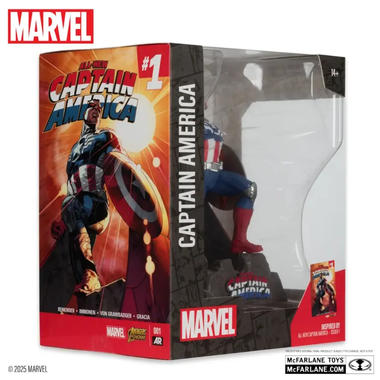 07. McFarlane Marvel Captain America (All New Captain America #1) Figura, 17cm
