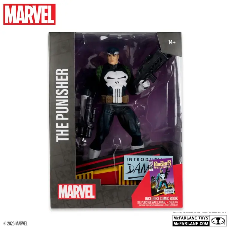 07. McFarlane Marvel The Punisher Figura, 26cm + Strip