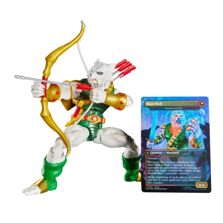 08. Marvel Legends Series MTG Man Wolf Figura, 15cm