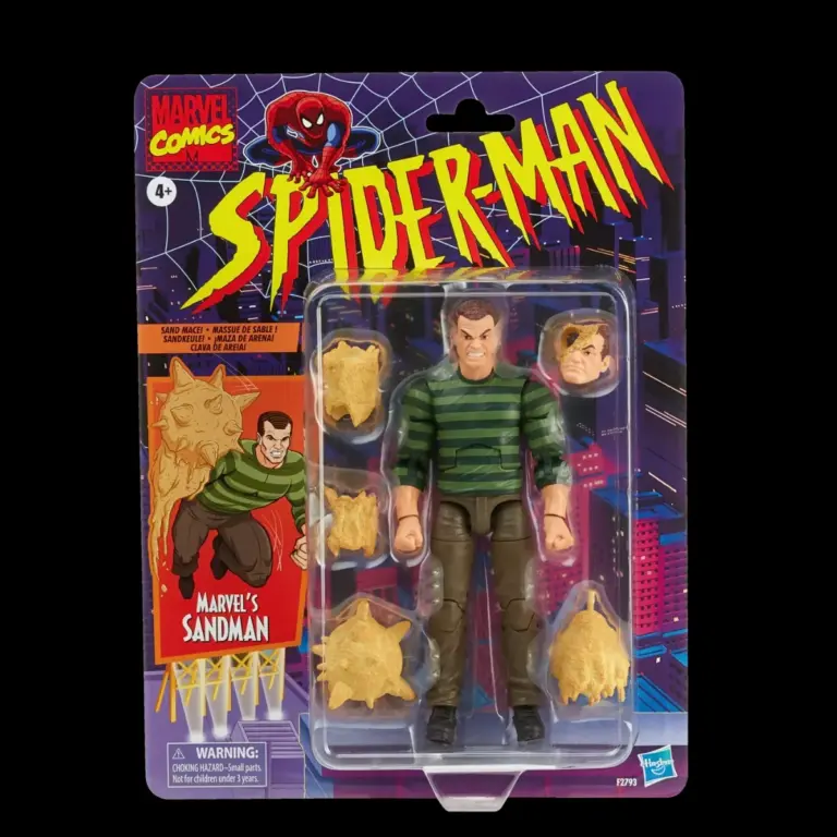 08. Marvel Legends Series Spider Man Sandman Figura, 15cm
