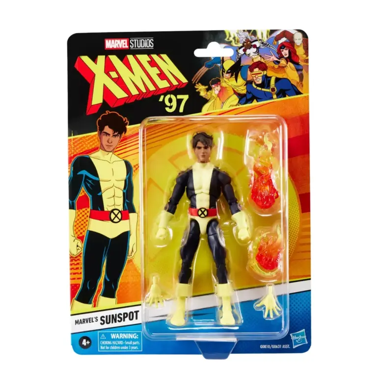 08. Marvel Legends Series X Men '97 Marvel's Sunspot Figura, 15cm