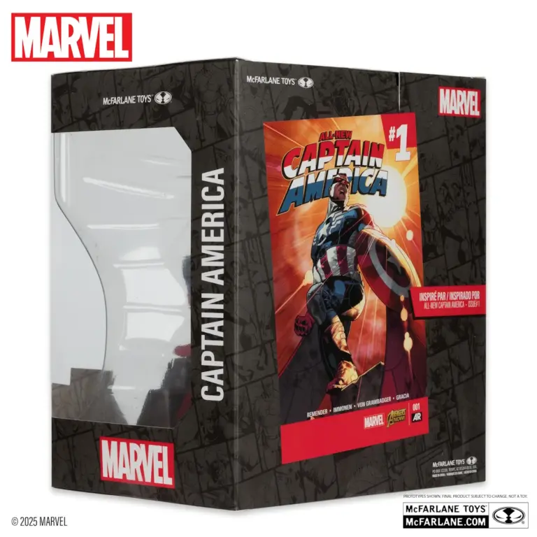 08. McFarlane Marvel Captain America (All New Captain America #1) Figura, 17cm