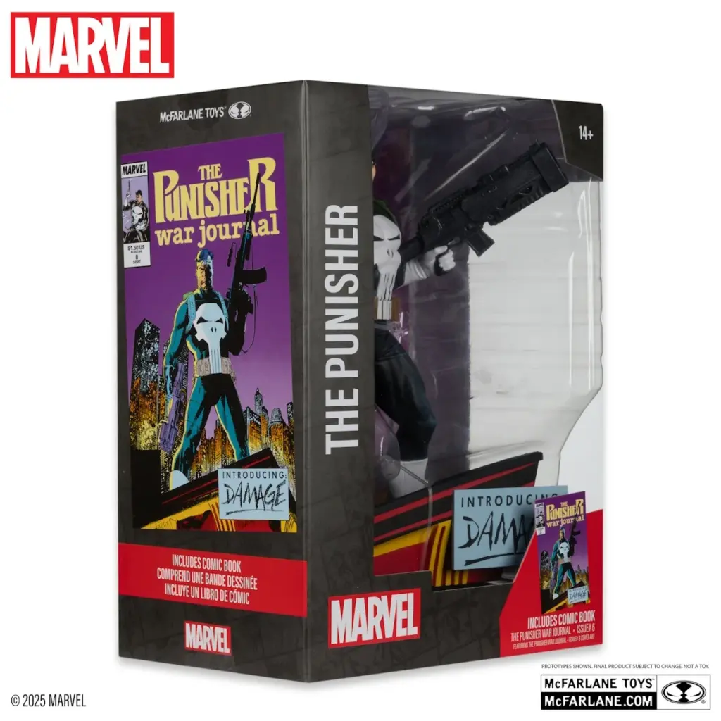 08. McFarlane Marvel The Punisher Figura, 26cm + Strip