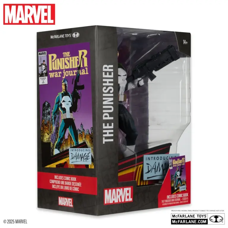 08. McFarlane Marvel The Punisher Figura, 26cm + Strip