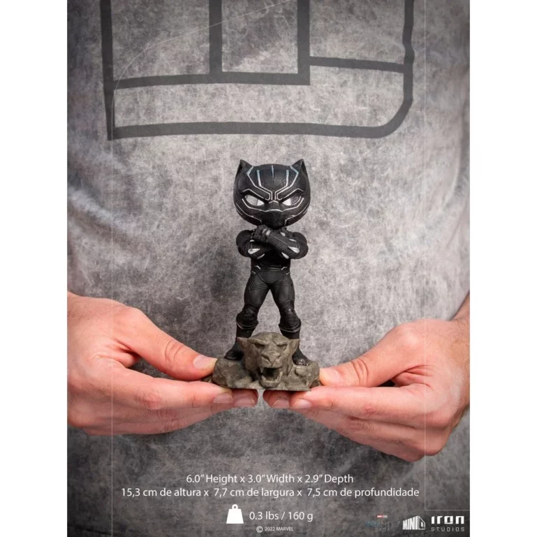 09. Iron Studios MiniCo The Infinity Saga Black Panther Figura, 15cm
