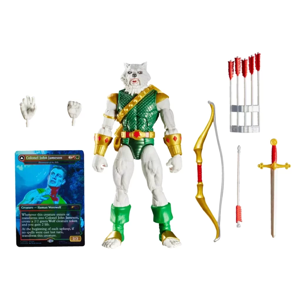 09. Marvel Legends Series MTG Man Wolf Figura, 15cm