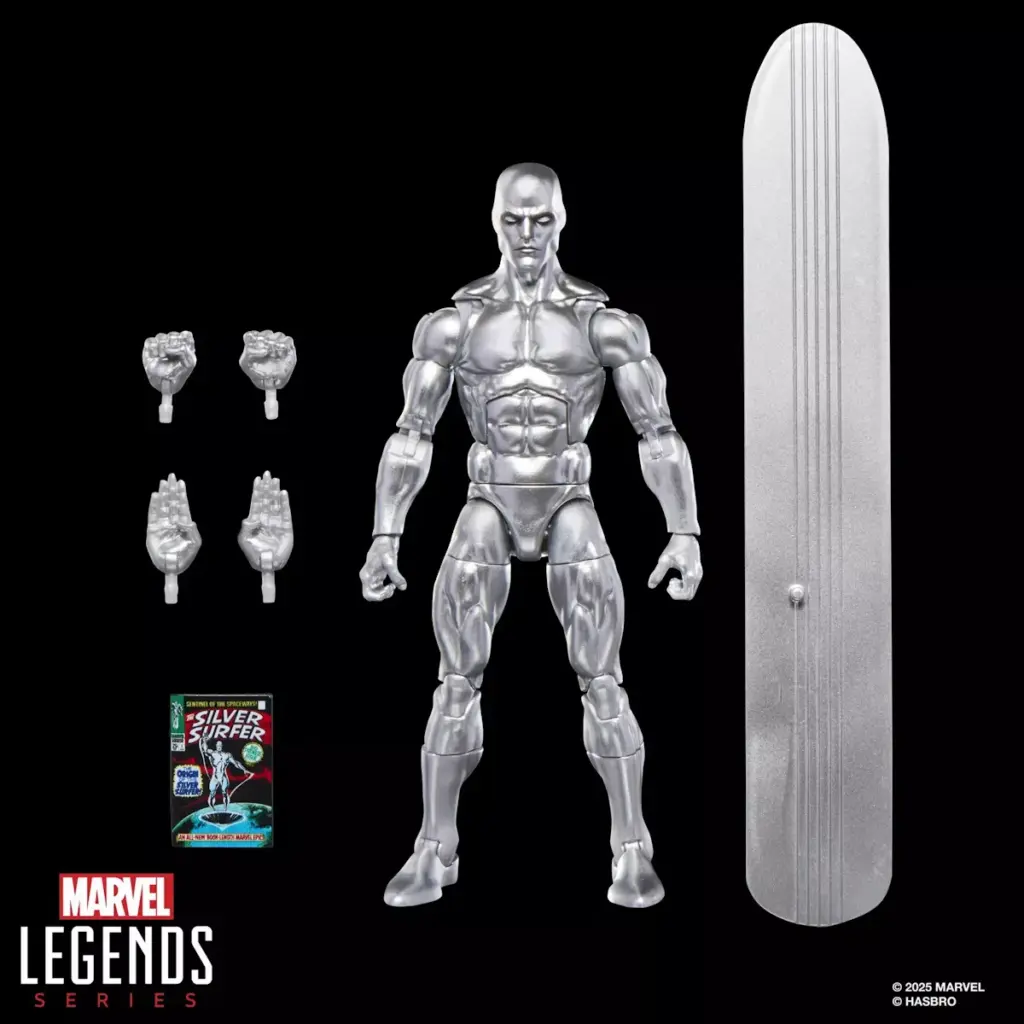 09. Marvel Legends Series Silver Surfer Figura, 15cm