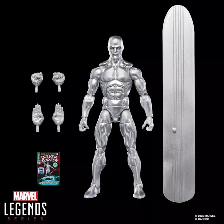 09. Marvel Legends Series Silver Surfer Figura, 15cm