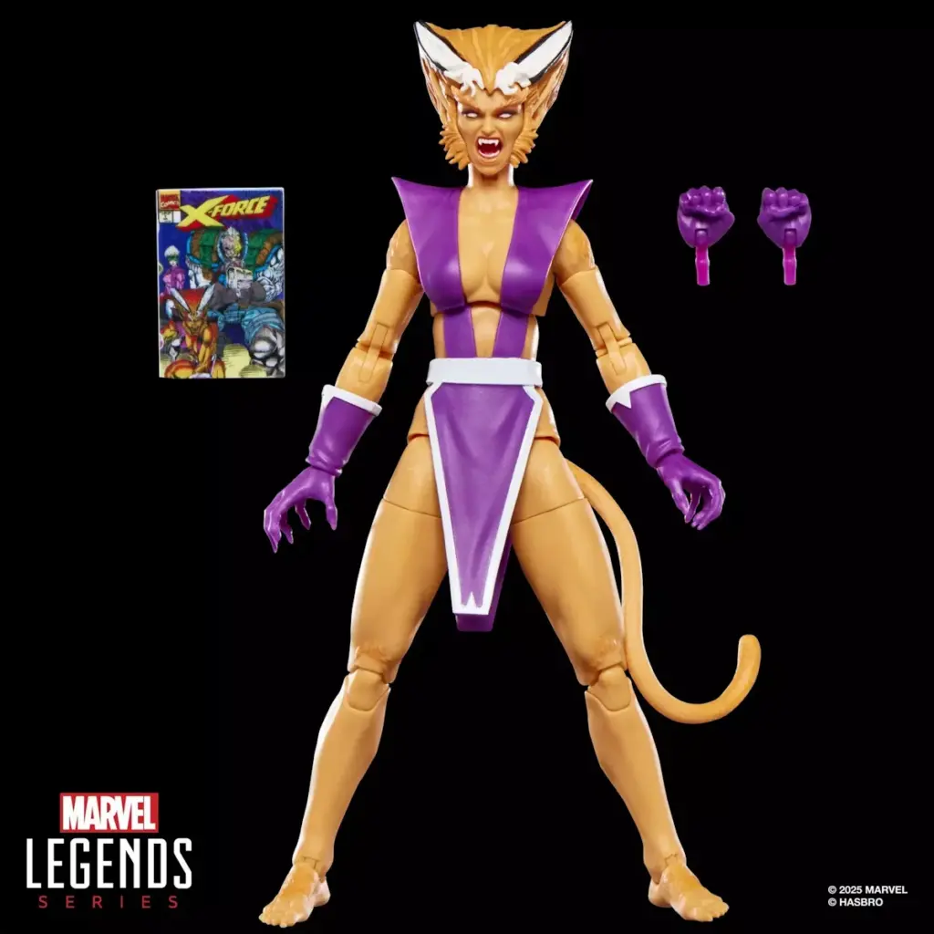 09. Marvel Legends Series X Force Feral Figura, 15cm