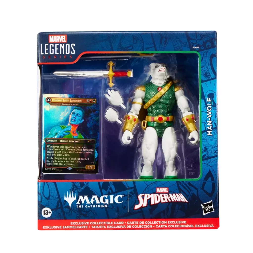 10. Marvel Legends Series MTG Man Wolf Figura, 15cm
