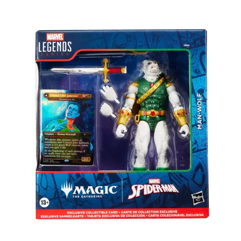 10. Marvel Legends Series MTG Man Wolf Figura, 15cm