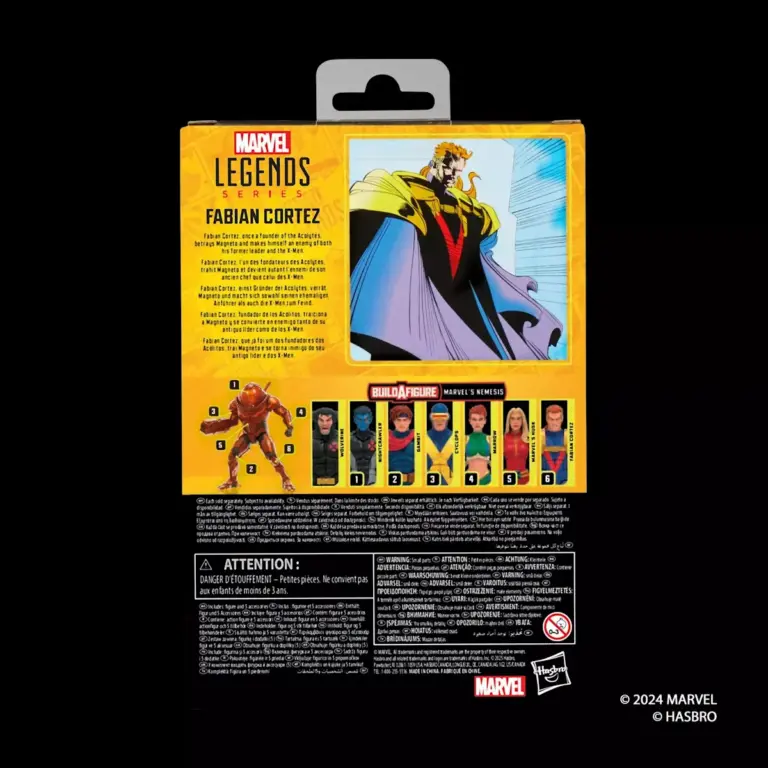 10. Marvel Legends Series X Men Fabian Cortez Figura, 15cm