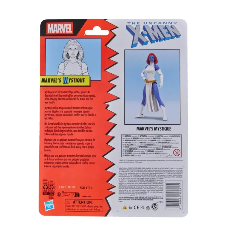 10. Marvel Legends Series X Men Marvel's Mystique Figura, 15cm