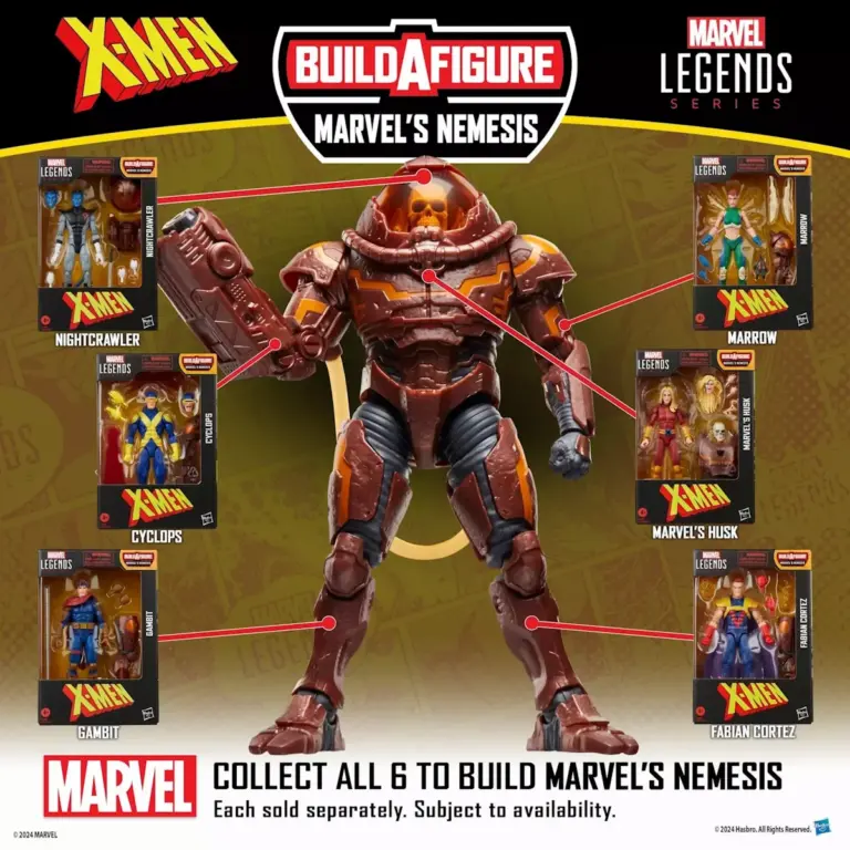 11. Marvel Legends Series X Men Fabian Cortez Figura, 15cm