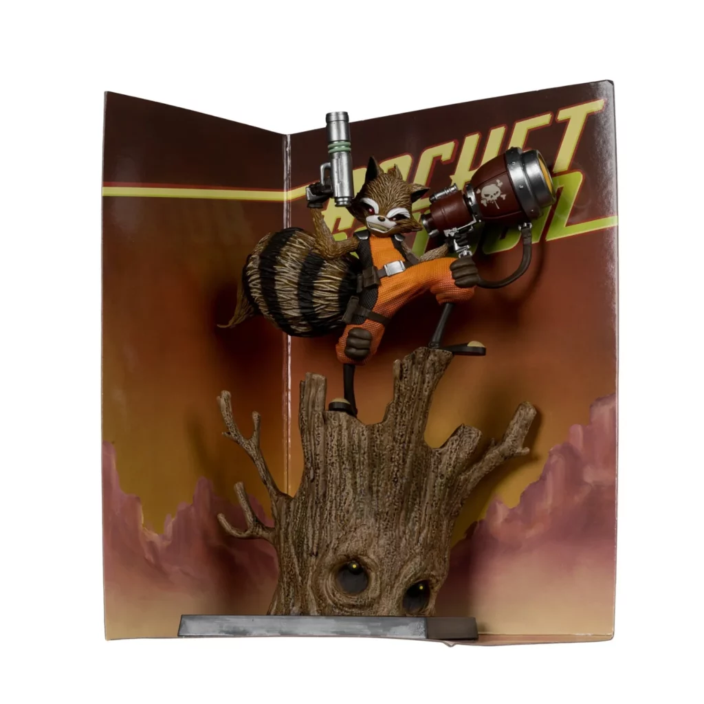 01. McFarlane Marvel Rocket Raccoon (A Chasing Tale #1) Figura, 18cm
