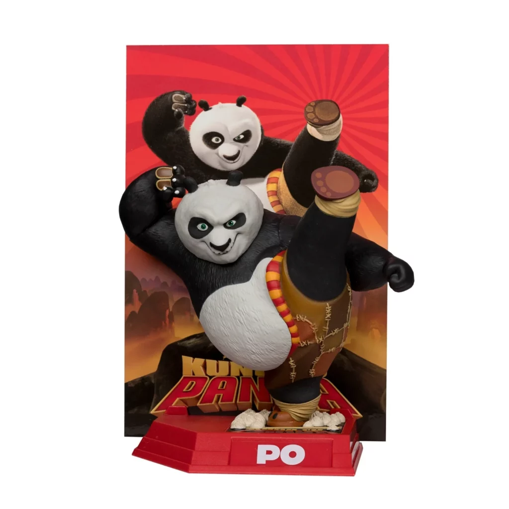 01. McFarlane Movie Maniacs Kung Fu Panda Po Figura, 17cm