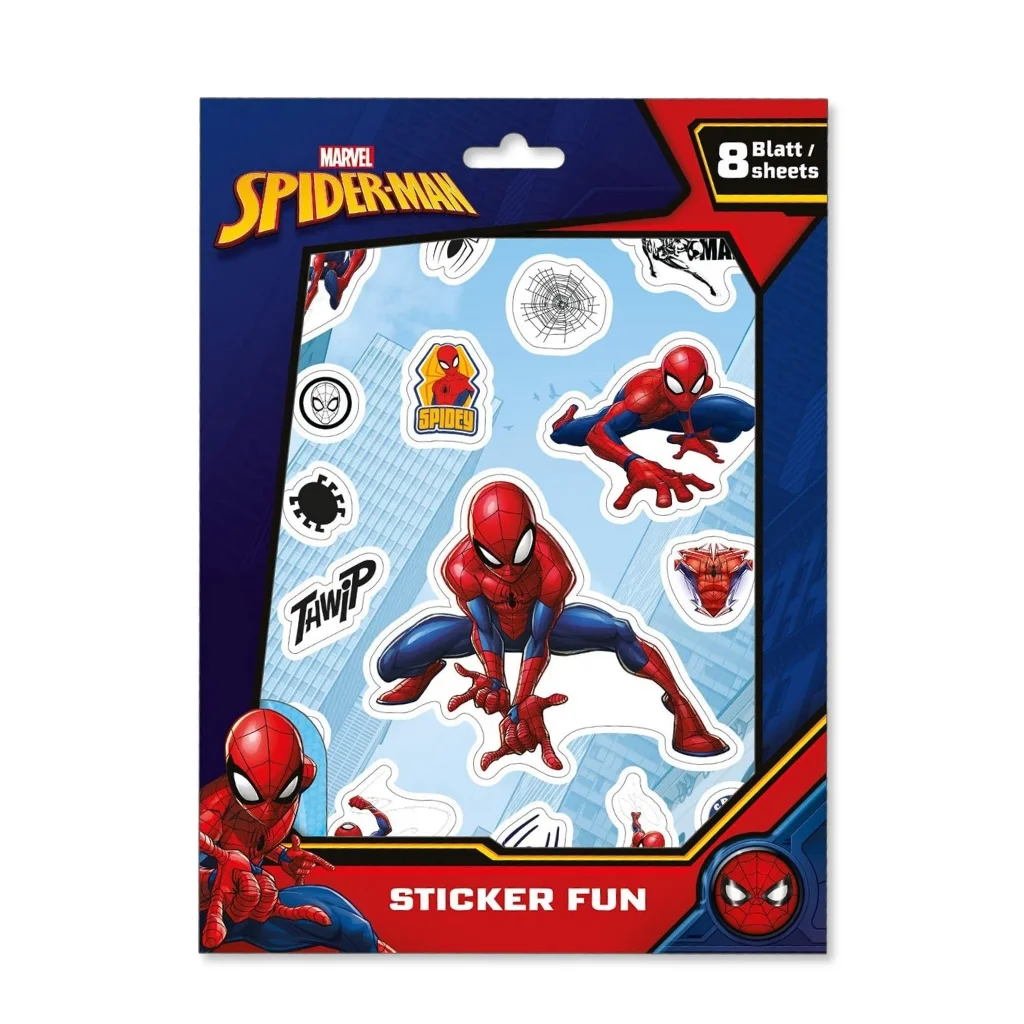 01. Naljepnice Spider Man Sticker Fun (8 Stranica)