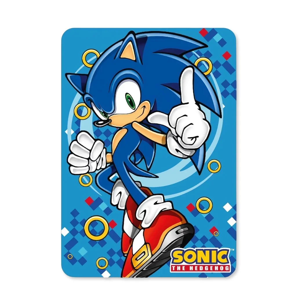 01. Sonic The Hedgehog 'Gold Ring' Deka, 100×140 Cm