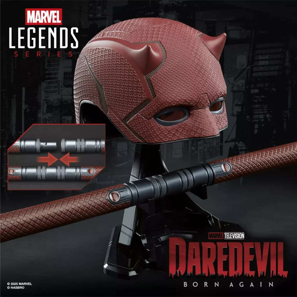02. Marvel Legends Series Daredevil Mask + Billy Club Replica