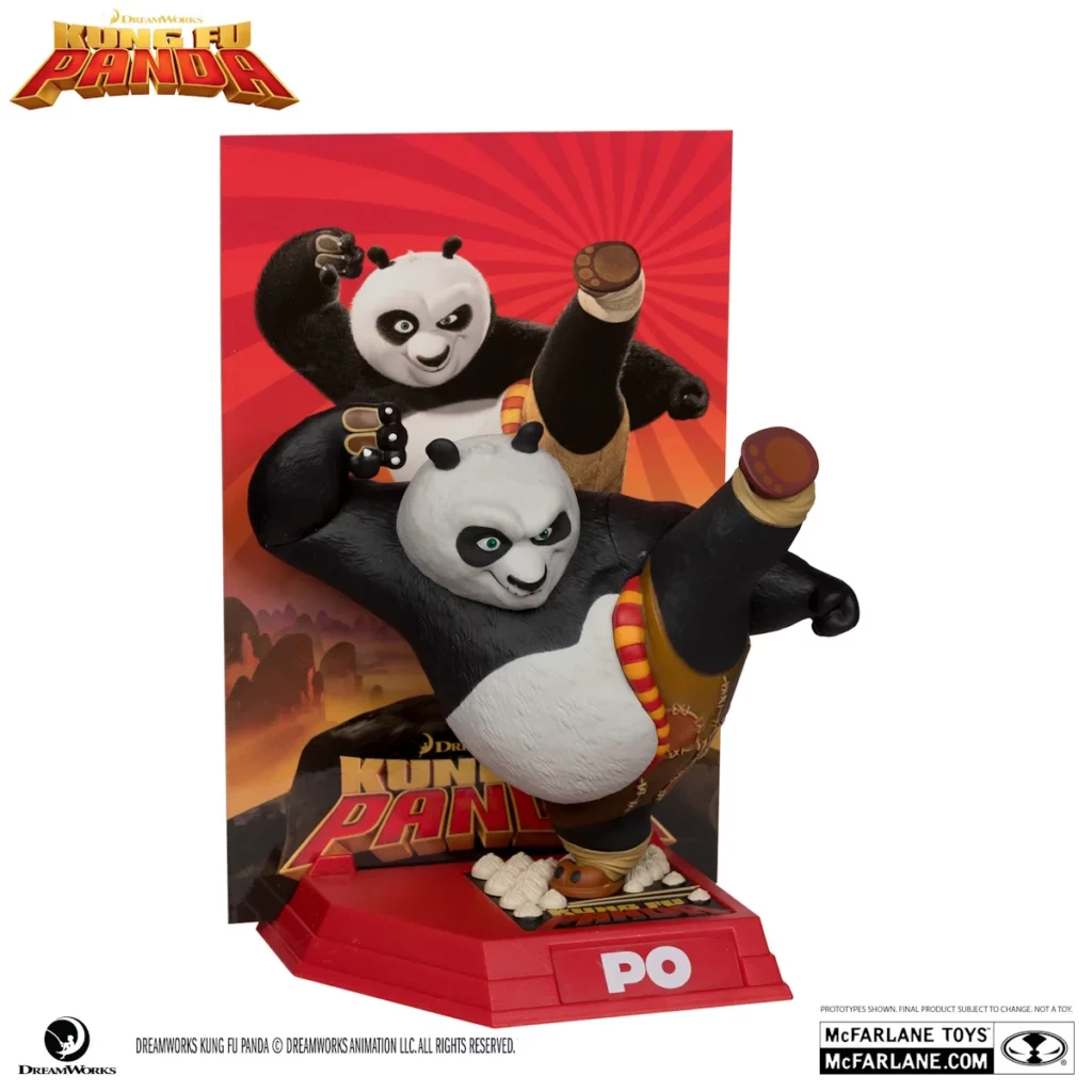 02. McFarlane Movie Maniacs Kung Fu Panda Po Figura, 17cm