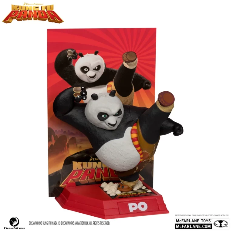 02. McFarlane Movie Maniacs Kung Fu Panda Po Figura, 17cm