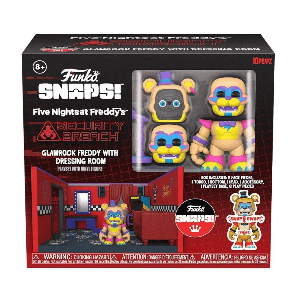 03. Funko Snaps! FNAF Glamrock Freddy With Dressing Room