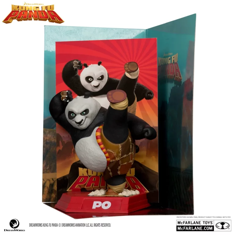 03. McFarlane Movie Maniacs Kung Fu Panda Po Figura, 17cm