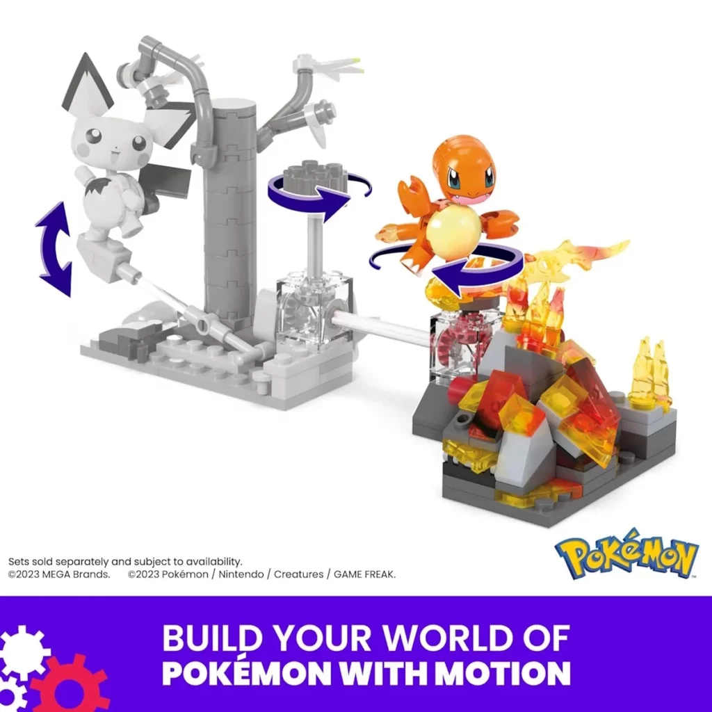 03. Pokémon Mega Construx Charmander's Fire Type Spin