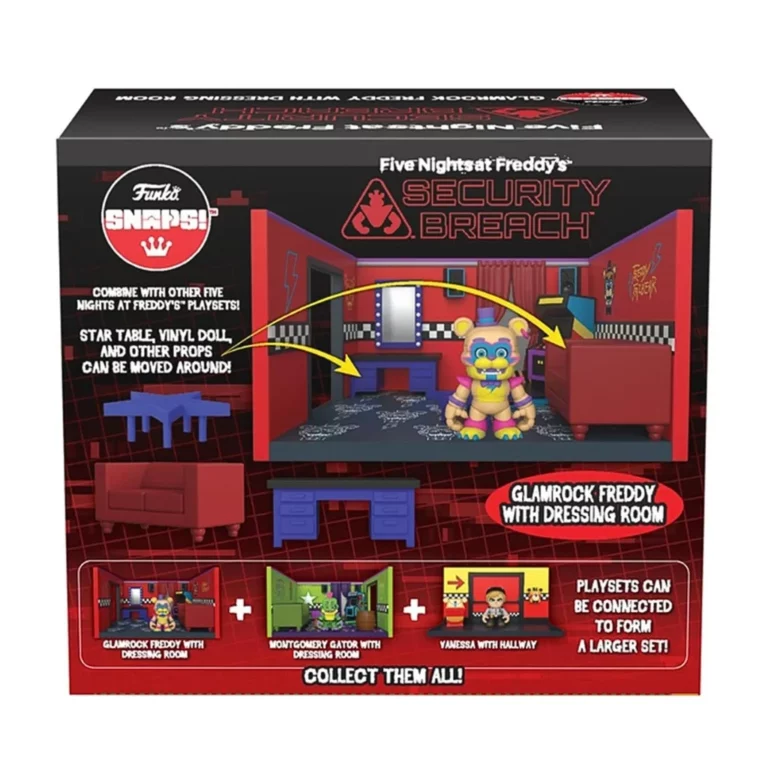 04. Funko Snaps! FNAF Glamrock Freddy With Dressing Room