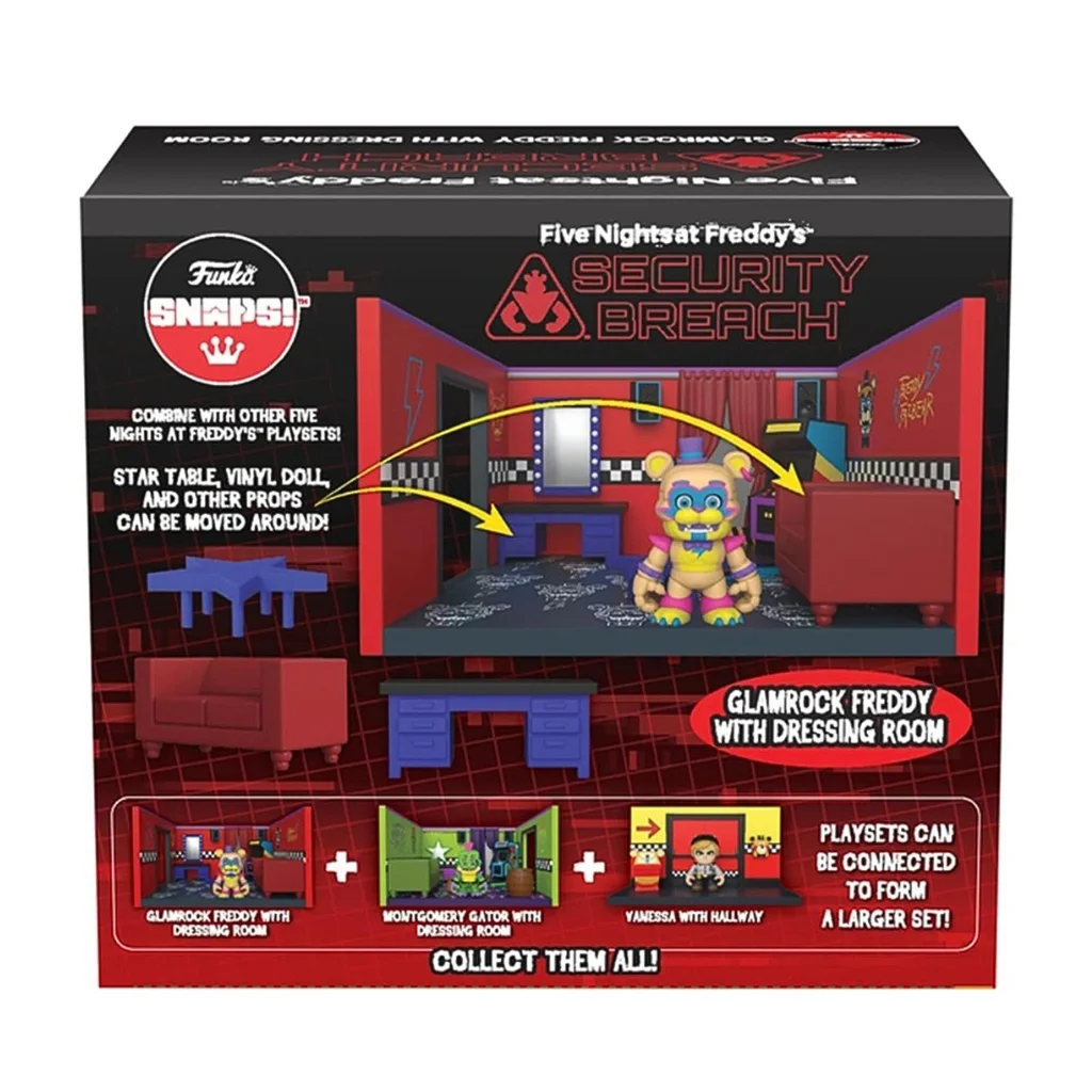 04. Funko Snaps! FNAF Glamrock Freddy With Dressing Room