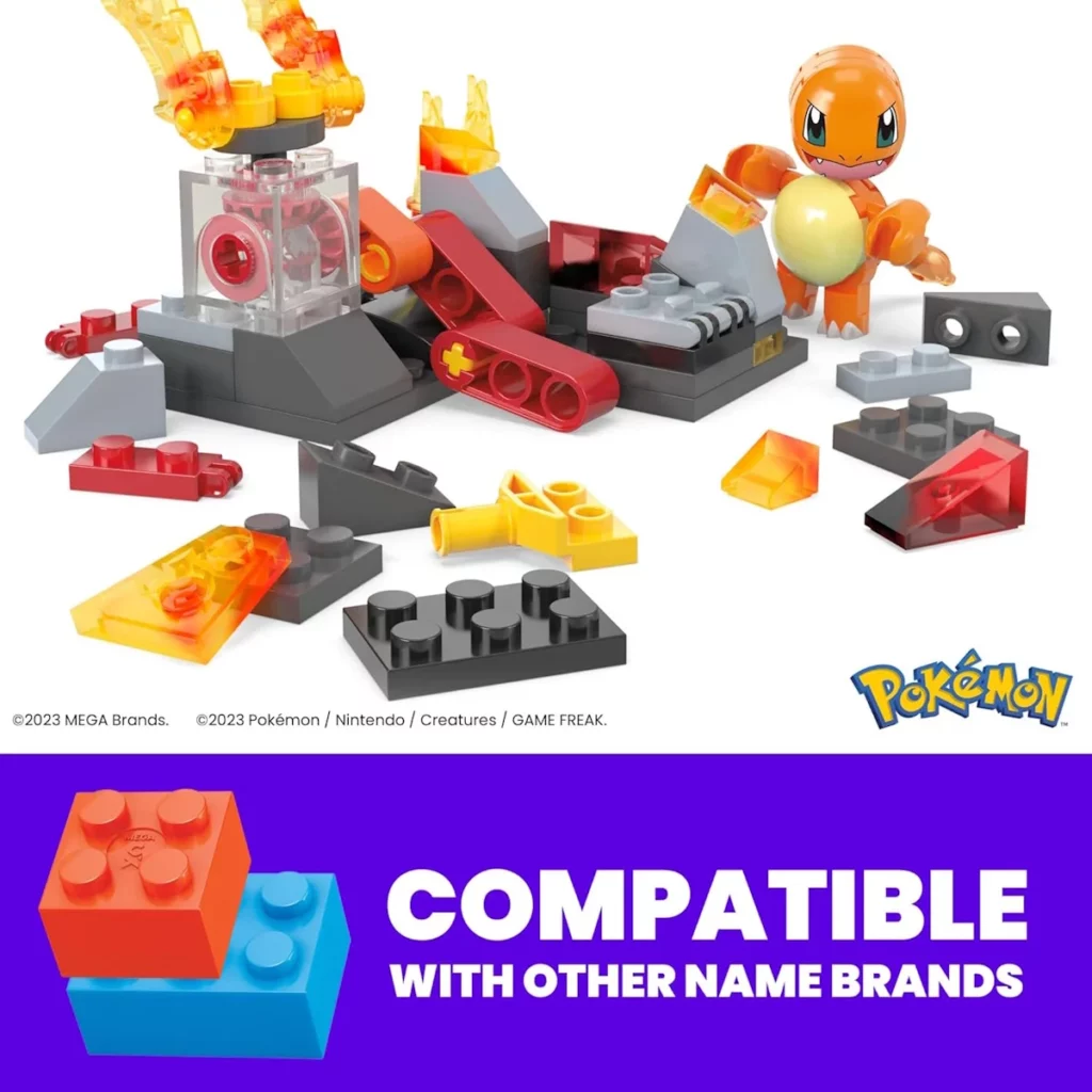 04. Pokémon Mega Construx Charmander's Fire Type Spin