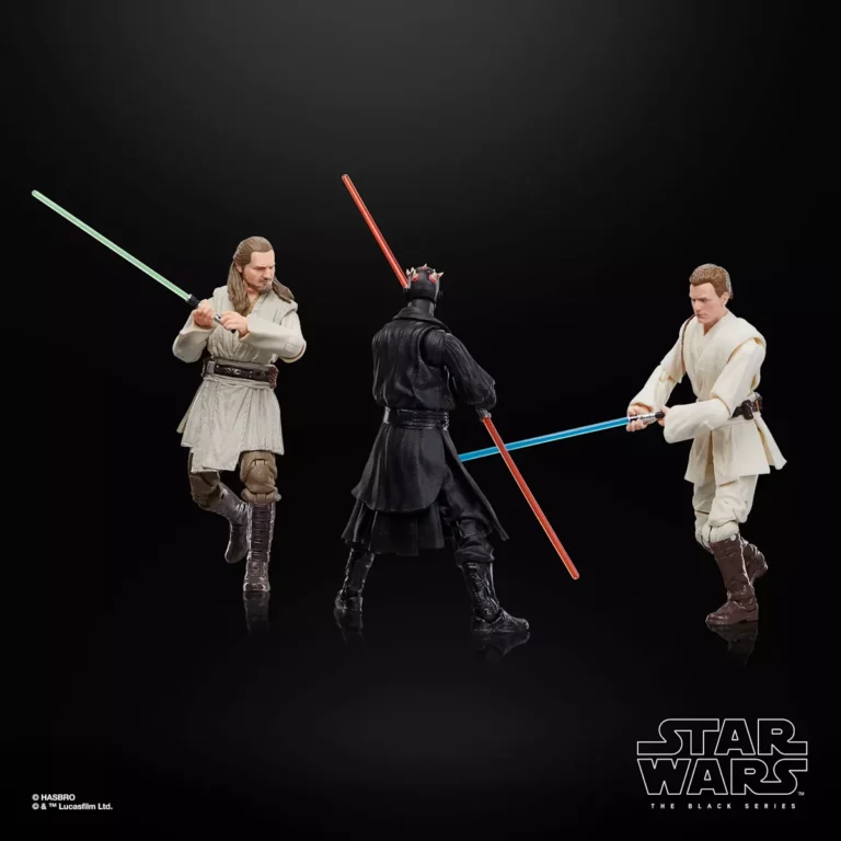 04. Star Wars Qui Gon Jinn, Darth Maul, Obi Wan Kenobi 3 Pack