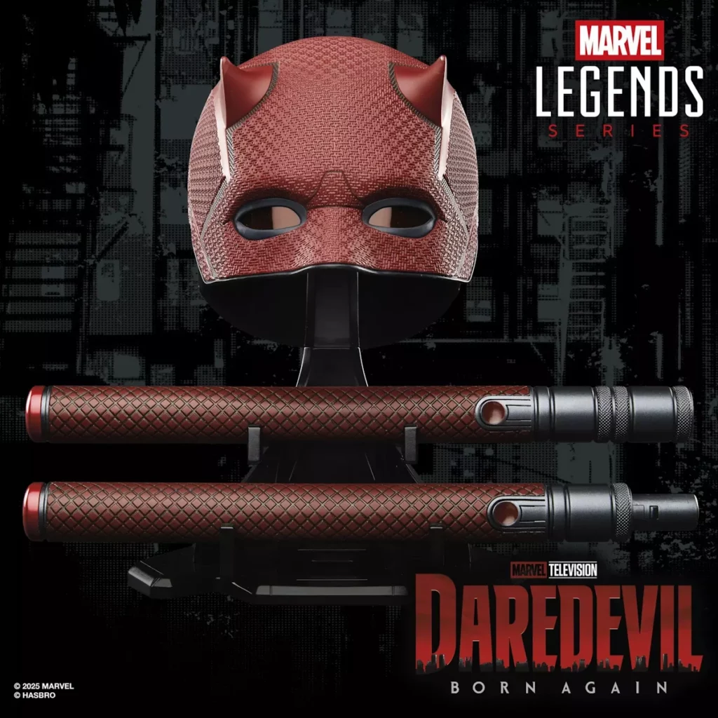 05. Marvel Legends Series Daredevil Mask + Billy Club Replica