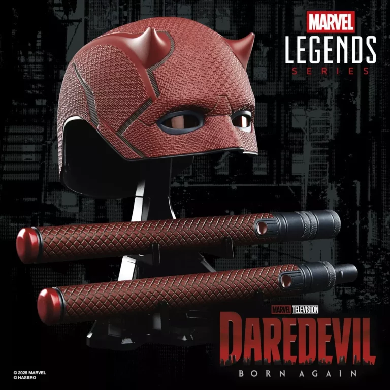 06. Marvel Legends Series Daredevil Mask + Billy Club Replica