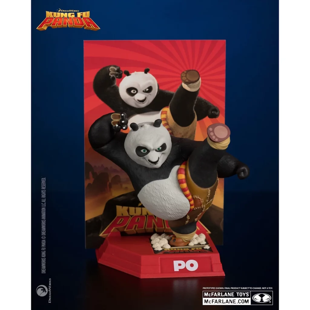 06. McFarlane Movie Maniacs Kung Fu Panda Po Figura, 17cm