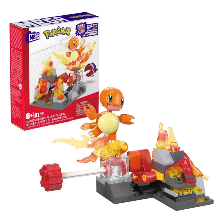 06. Pokémon Mega Construx Charmander's Fire Type Spin