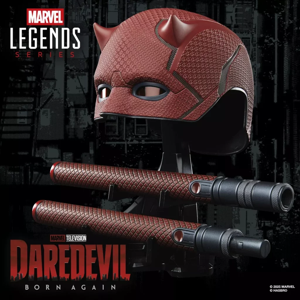 07. Marvel Legends Series Daredevil Mask + Billy Club Replica