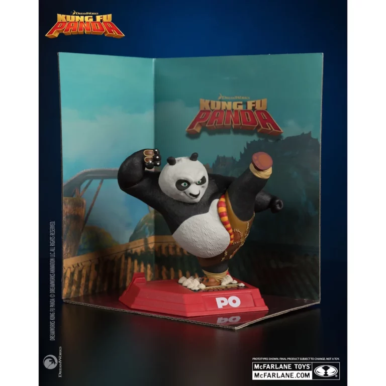 07. McFarlane Movie Maniacs Kung Fu Panda Po Figura, 17cm