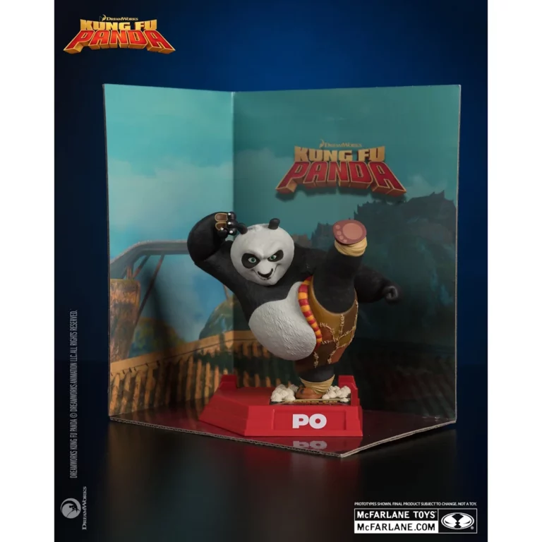 08. McFarlane Movie Maniacs Kung Fu Panda Po Figura, 17cm