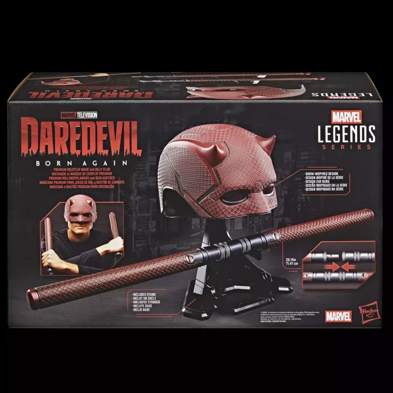 09. Marvel Legends Series Daredevil Mask + Billy Club Replica