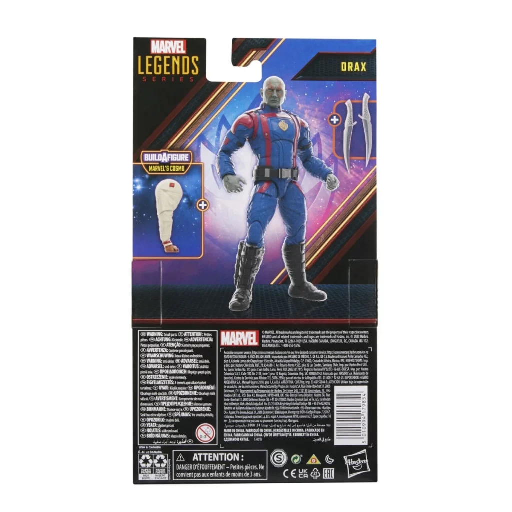 09. Marvel Legends Series Guardians Of The Galaxy Drax Figura, 15cm