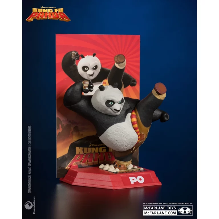 09. McFarlane Movie Maniacs Kung Fu Panda Po Figura, 17cm