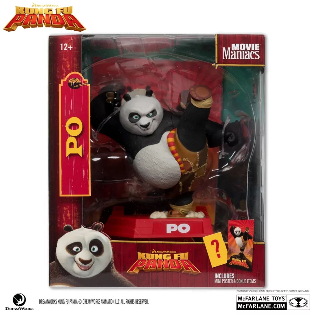 10. McFarlane Movie Maniacs Kung Fu Panda Po Figura, 17cm