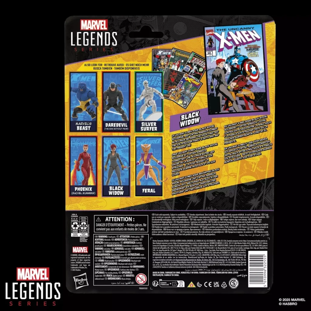 11. Marvel Legends Series Black Widow Figura, 15cm