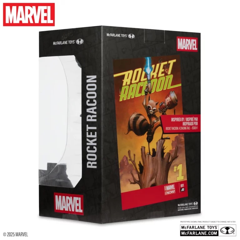 11. McFarlane Marvel Rocket Raccoon (A Chasing Tale #1) Figura, 18cm