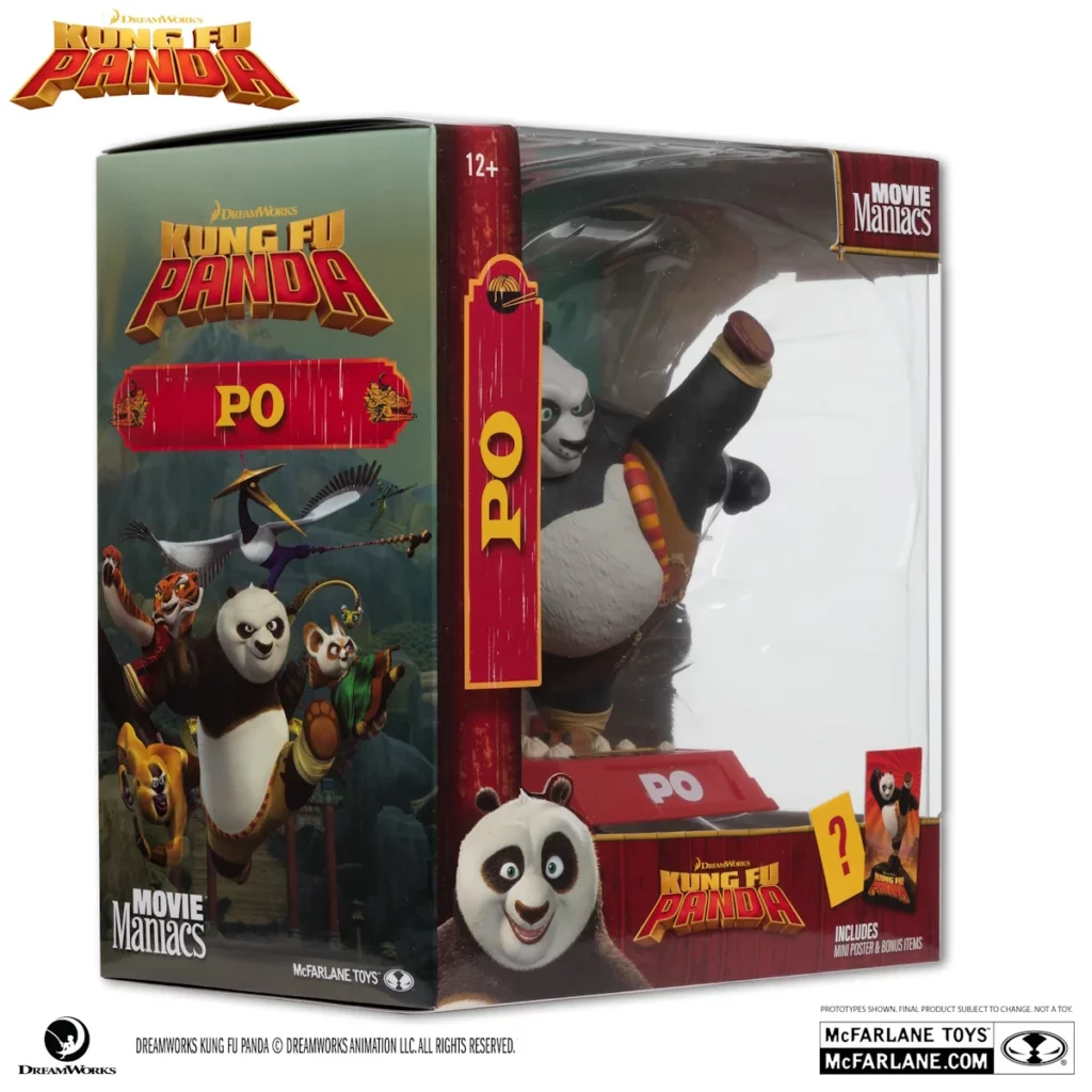 11. McFarlane Movie Maniacs Kung Fu Panda Po Figura, 17cm